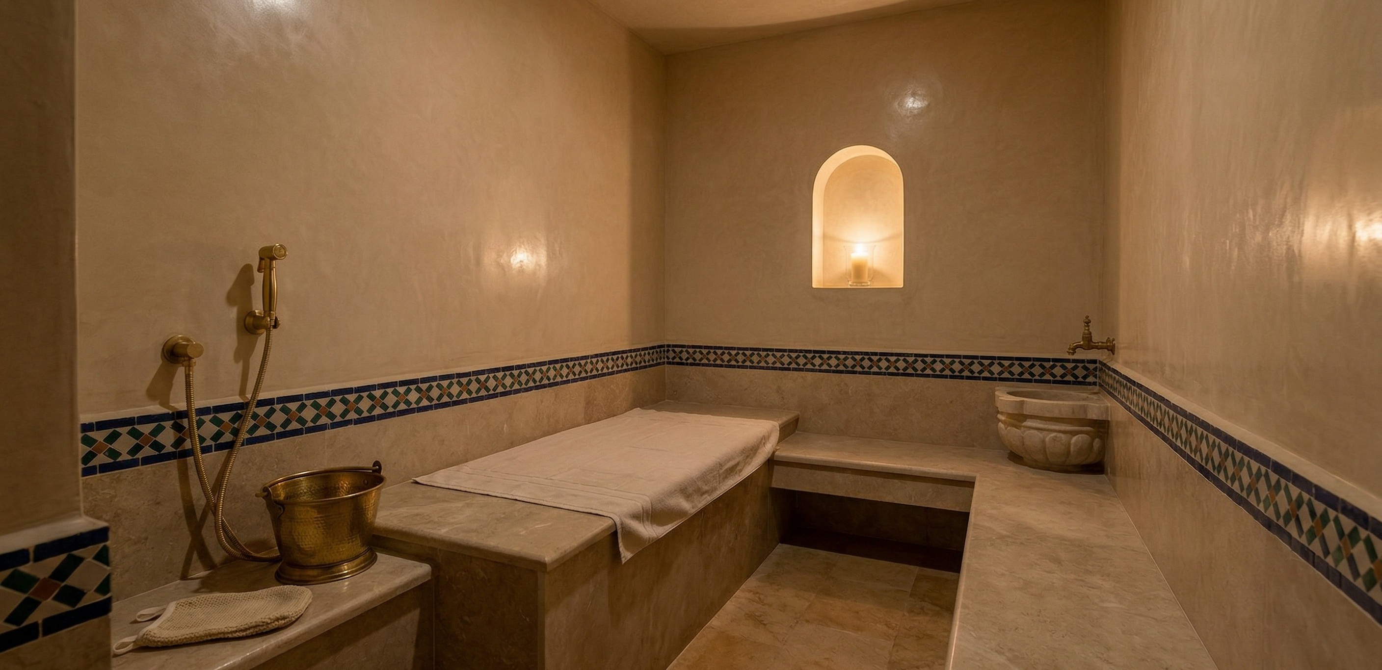 حمام تركي بالفوم